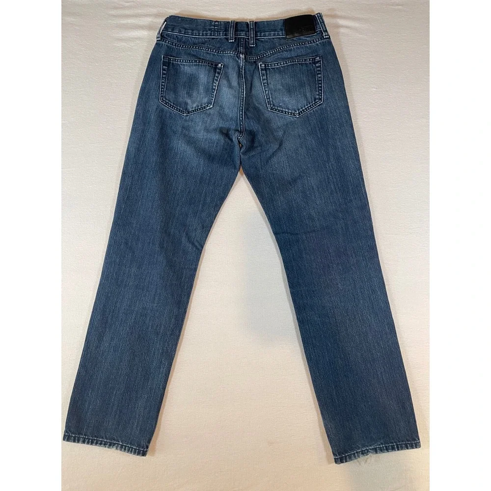 Rude XXX Mens Slim Straight Leg Jeans Medium Wash Blue Denim 32x32